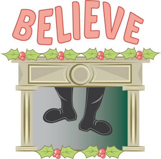 Picture of Believe Santa SVG File