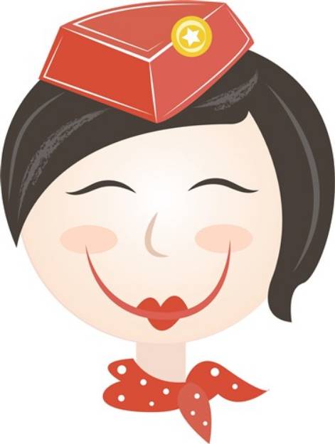 Picture of Stewardess SVG File