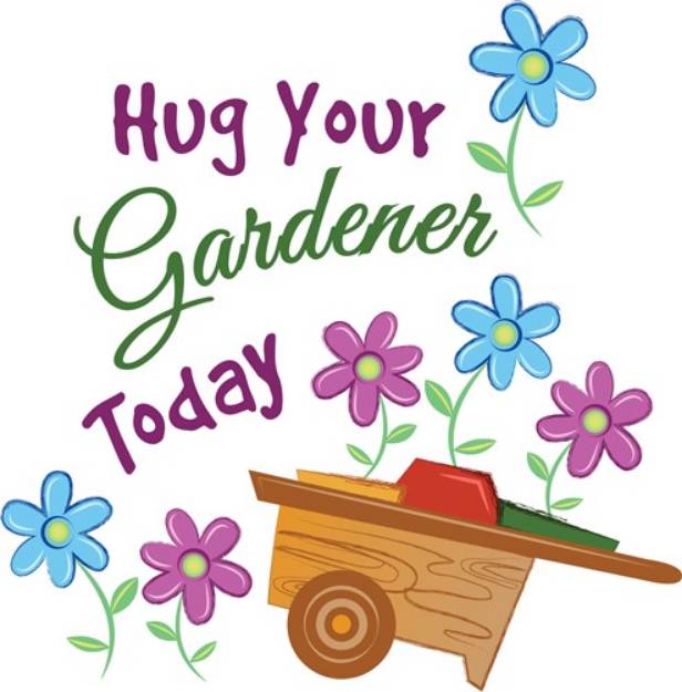 Picture of Hug Your Gardener SVG File