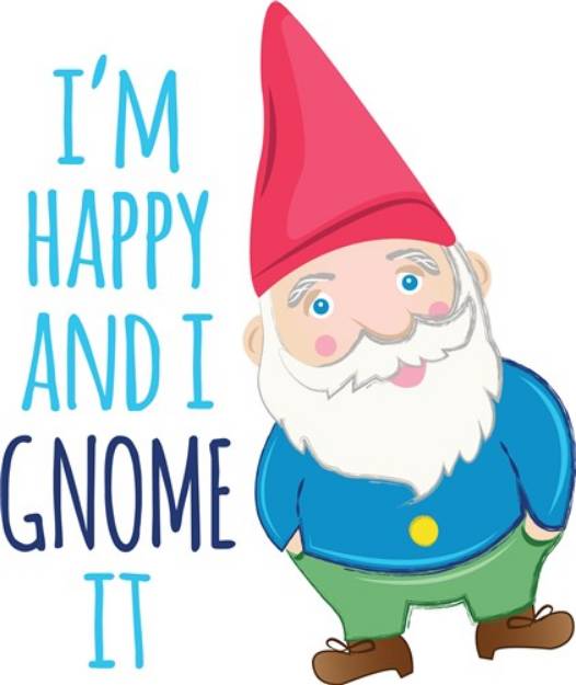 Picture of Happy Gnome SVG File