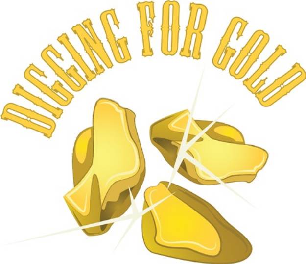 Picture of Digging For Gold SVG File