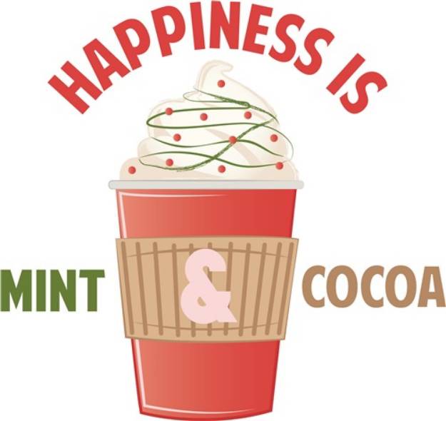 Picture of Mint Cocoa Happiness SVG File