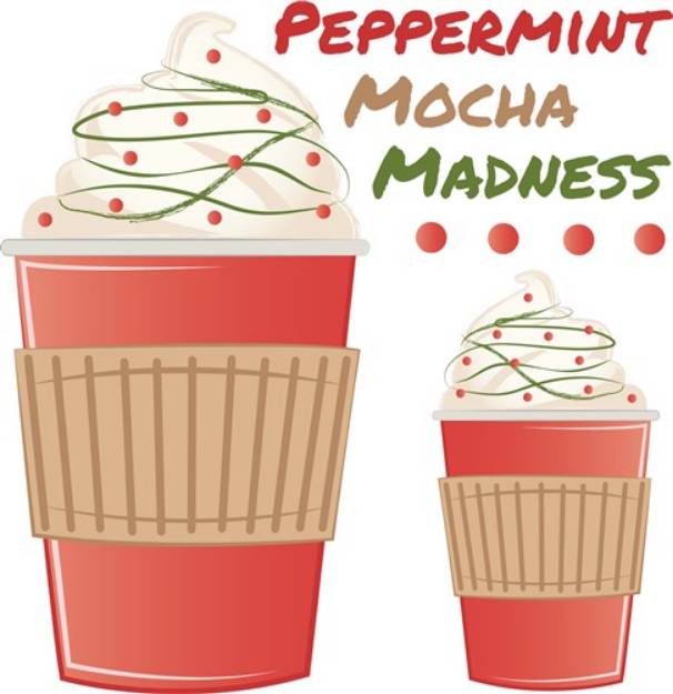 Picture of Peppermint Mocha SVG File