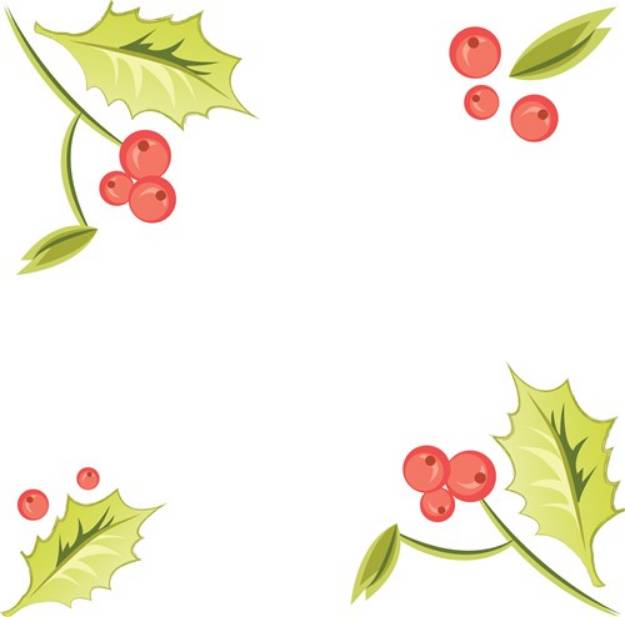 Picture of Holly Leaves SVG File