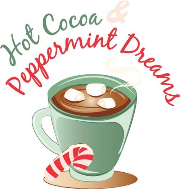 Picture of Peppermint Dreams SVG File