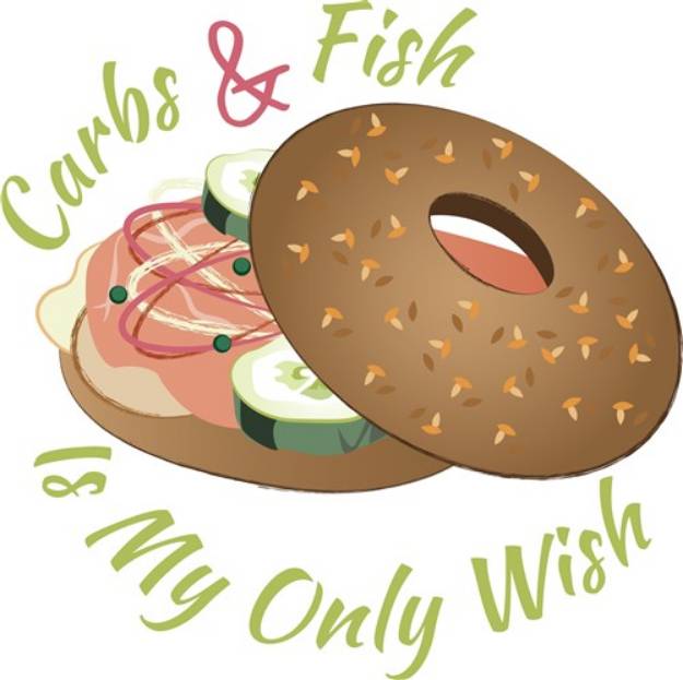 Picture of Carbs & Fish SVG File