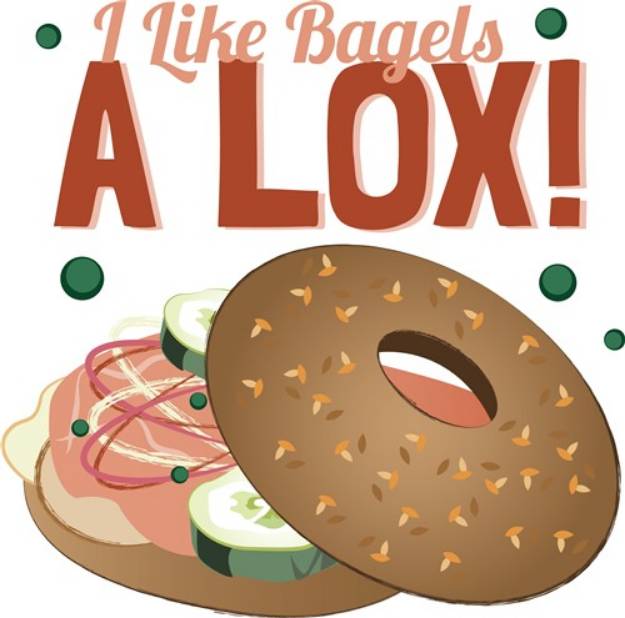 Picture of I Like Bagels SVG File
