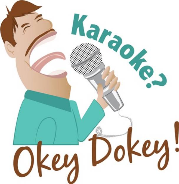 Picture of Karaoke Okey Dokey SVG File