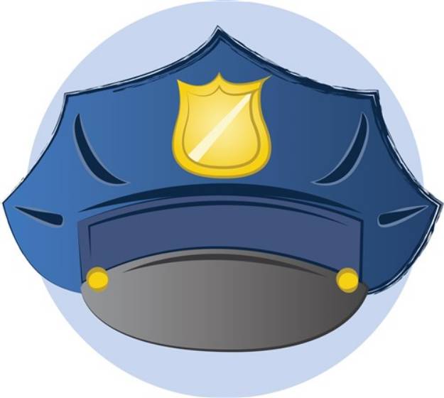 Picture of Police Hat SVG File