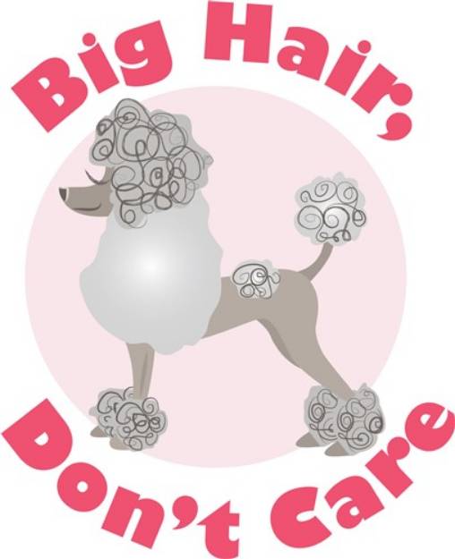 Picture of Big Hair SVG File
