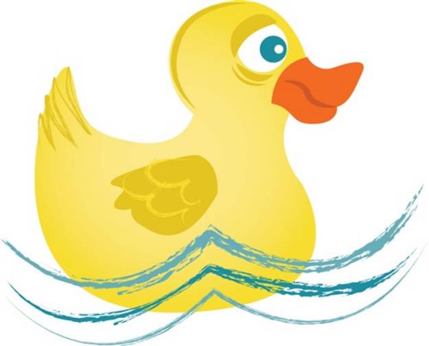 Picture of Yellow Duck SVG File