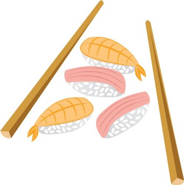 Picture of Sushi Dinner SVG File