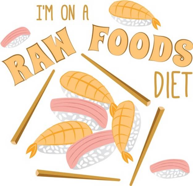 Picture of Raw Foods Diet SVG File