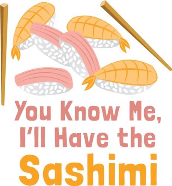 Picture of Ill Have Sashimi SVG File