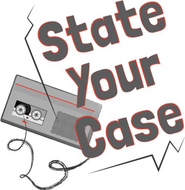 Picture of State Your Case SVG File