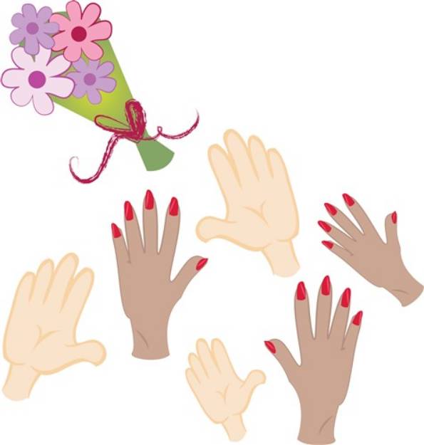 Picture of Bouquet Toss SVG File