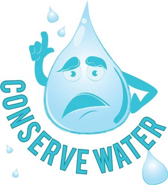 Picture of Conserve Water SVG File