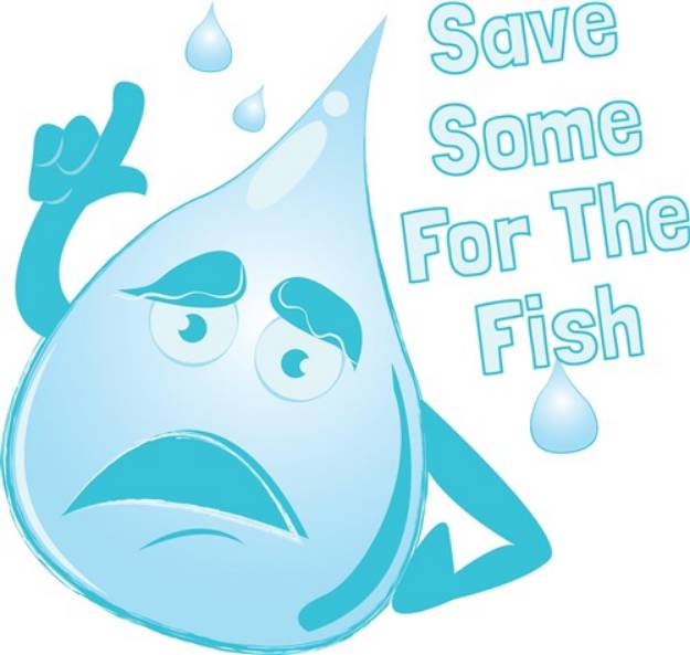 Picture of Save Water SVG File