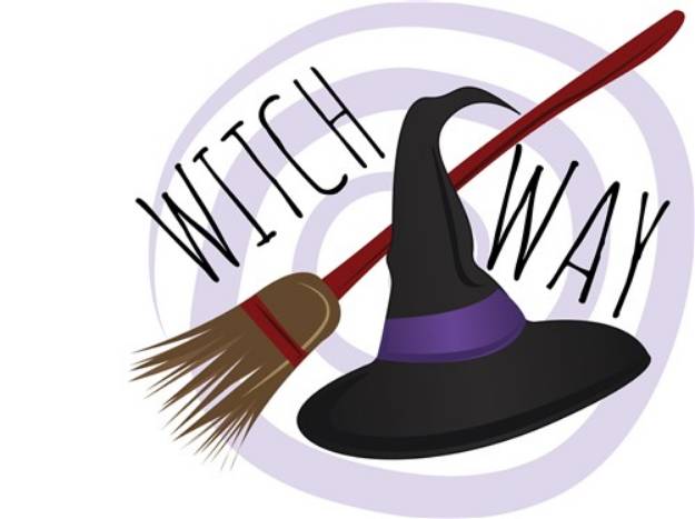 Picture of Witch Way SVG File
