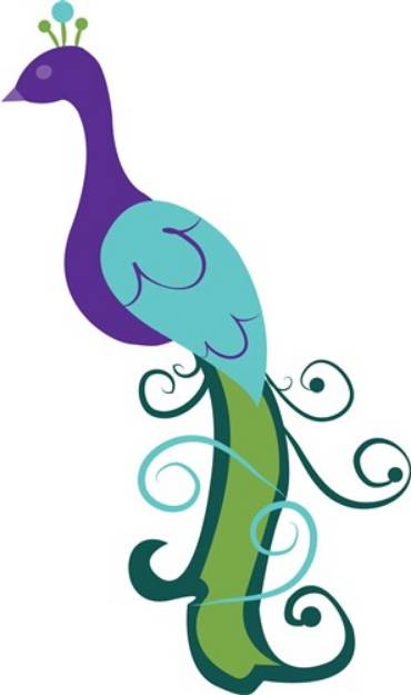 Picture of The Proud Peacock SVG File