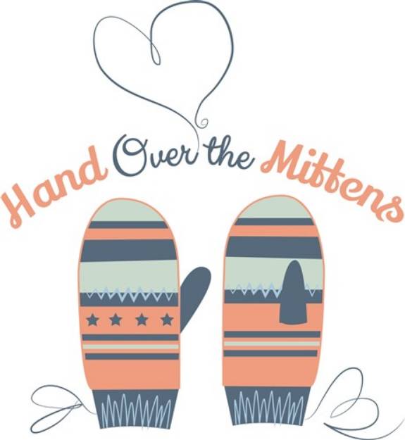 Picture of Hand Out The Mittens SVG File