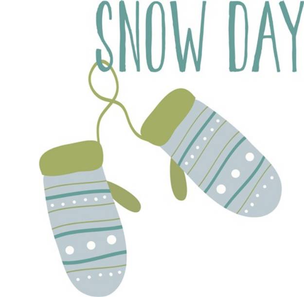Picture of Snow Day Mittens SVG File