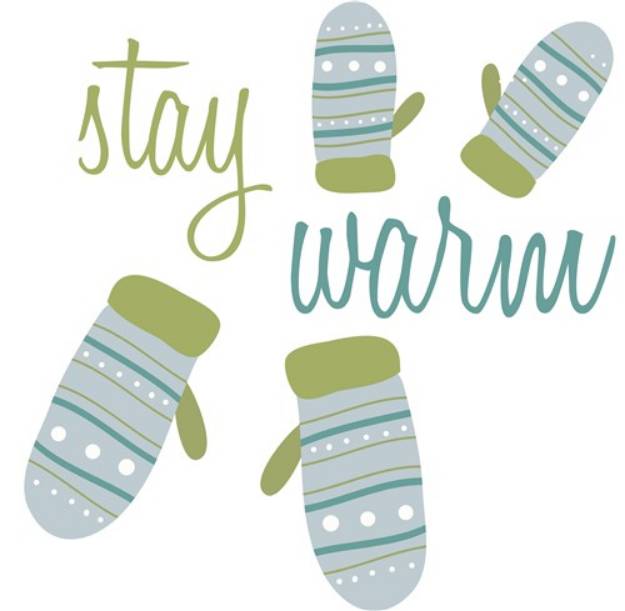 Picture of Stay Warm Mittens SVG File