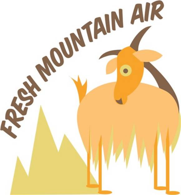 Picture of Fresh Mountain Air Goat SVG File