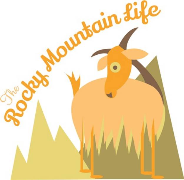 Picture of Rocky Mountain Life Goat SVG File