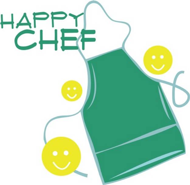 Picture of Happy Chef SVG File