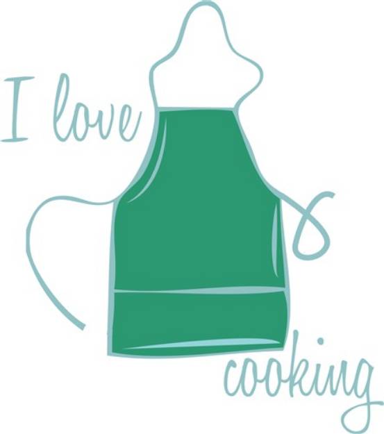 Picture of I Love Cooking SVG File