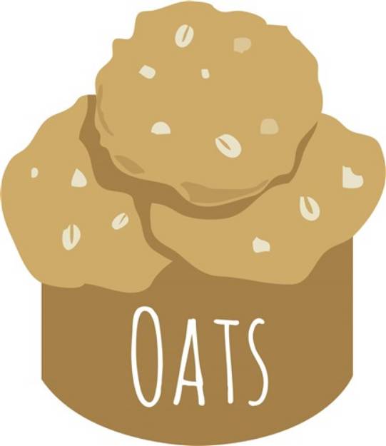 Picture of Oats Cookies SVG File