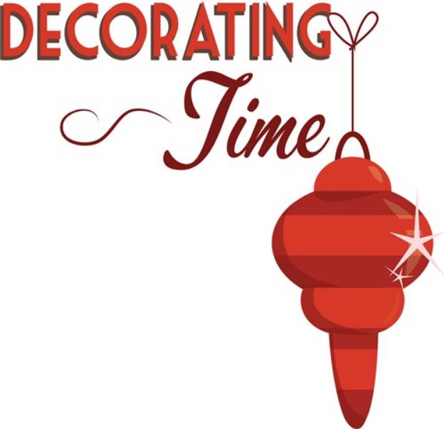 Picture of Decorating Time SVG File