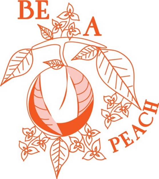 Picture of Be A Peach SVG File