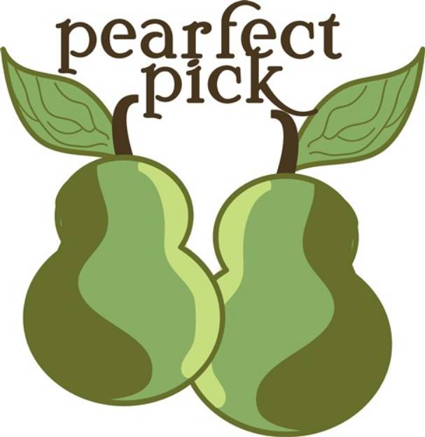 Picture of Pearfect Pick SVG File