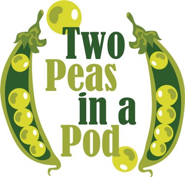 Picture of Peas In A Pod SVG File