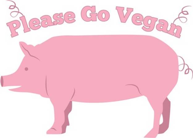Picture of Please Go Vegan SVG File