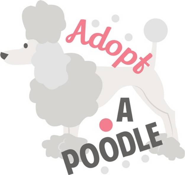 Picture of Adopt A Poodle SVG File