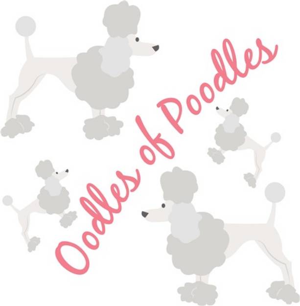 Picture of Oodles Of Poodles SVG File