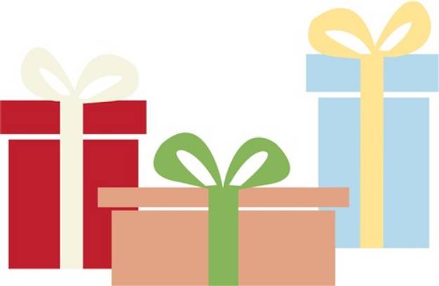 Picture of Christmas Presents SVG File