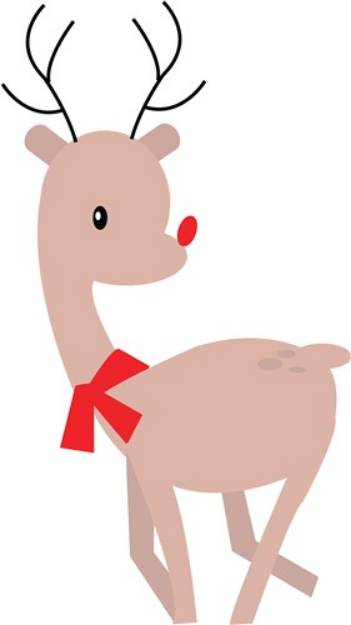Picture of Christmas Reindeer SVG File