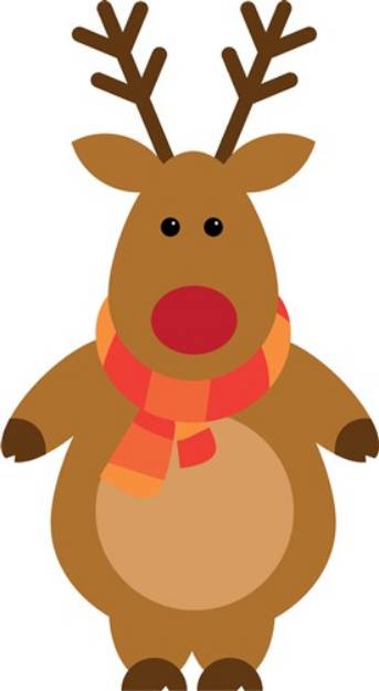 Picture of Rudolph Reindeer SVG File