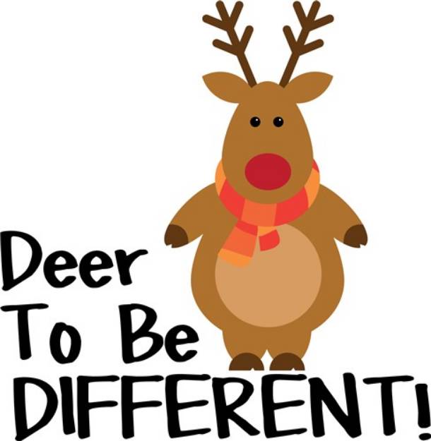 Picture of Deer To Be Different! SVG File