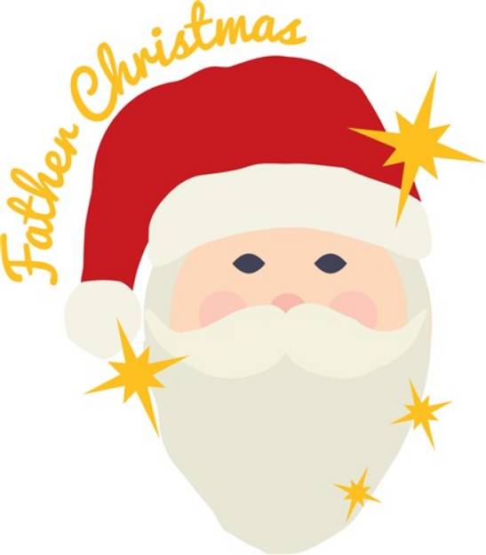 Picture of Father Christmas SVG File