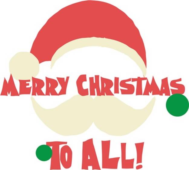 Picture of Merry Christmas To All! SVG File