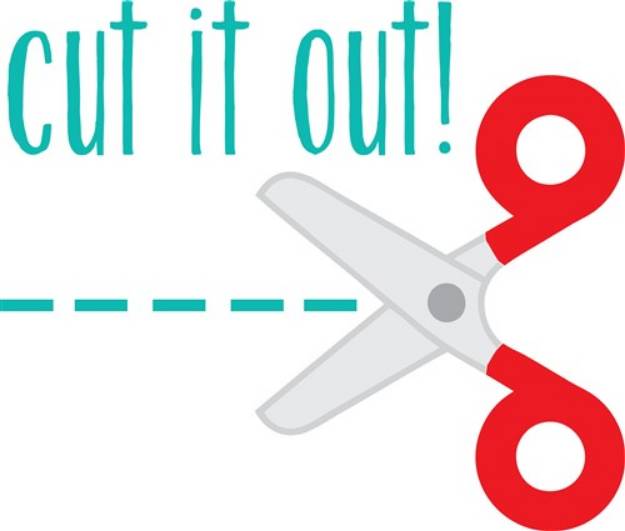 Picture of Cut It Out! SVG File