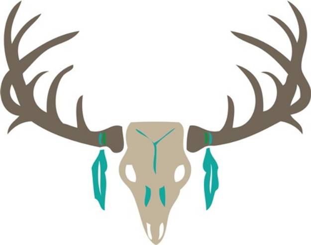 Picture of Deer Skull SVG File