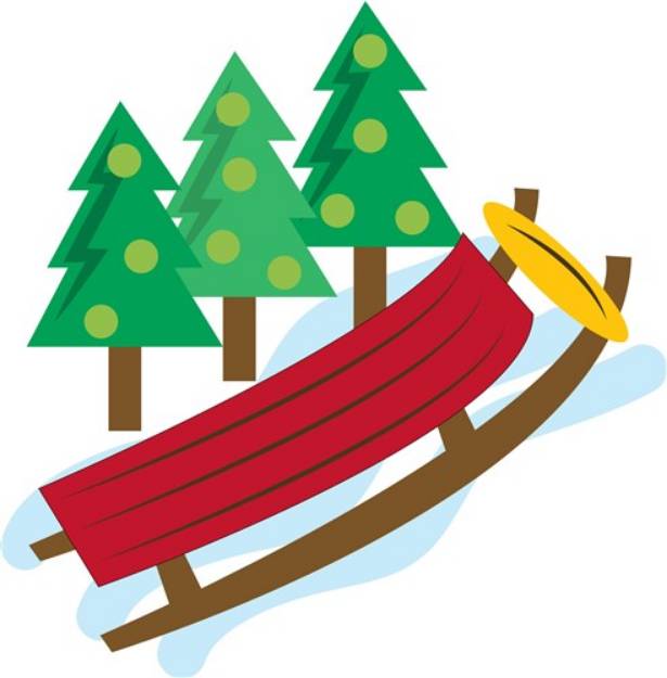 Picture of Winter Sled SVG File