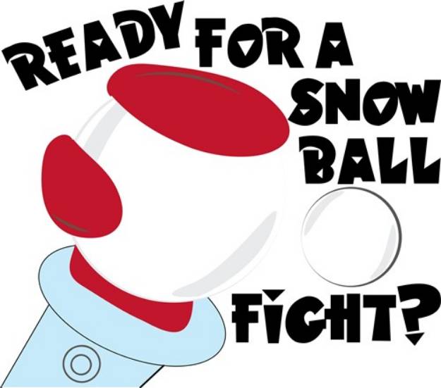 Picture of Snow Ball Fight SVG File