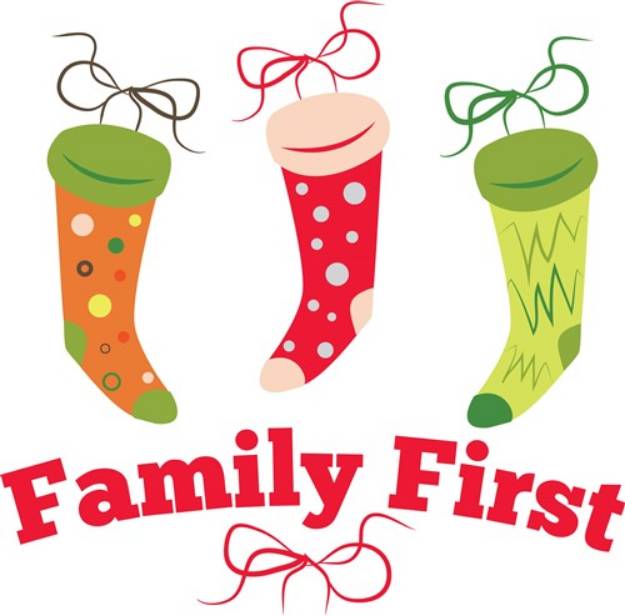 Picture of Family First SVG File
